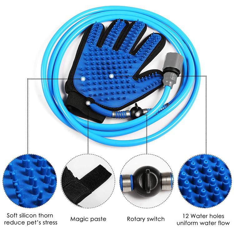 Multi-Functional Pet Grooming Bath Massager Shower Glove_2